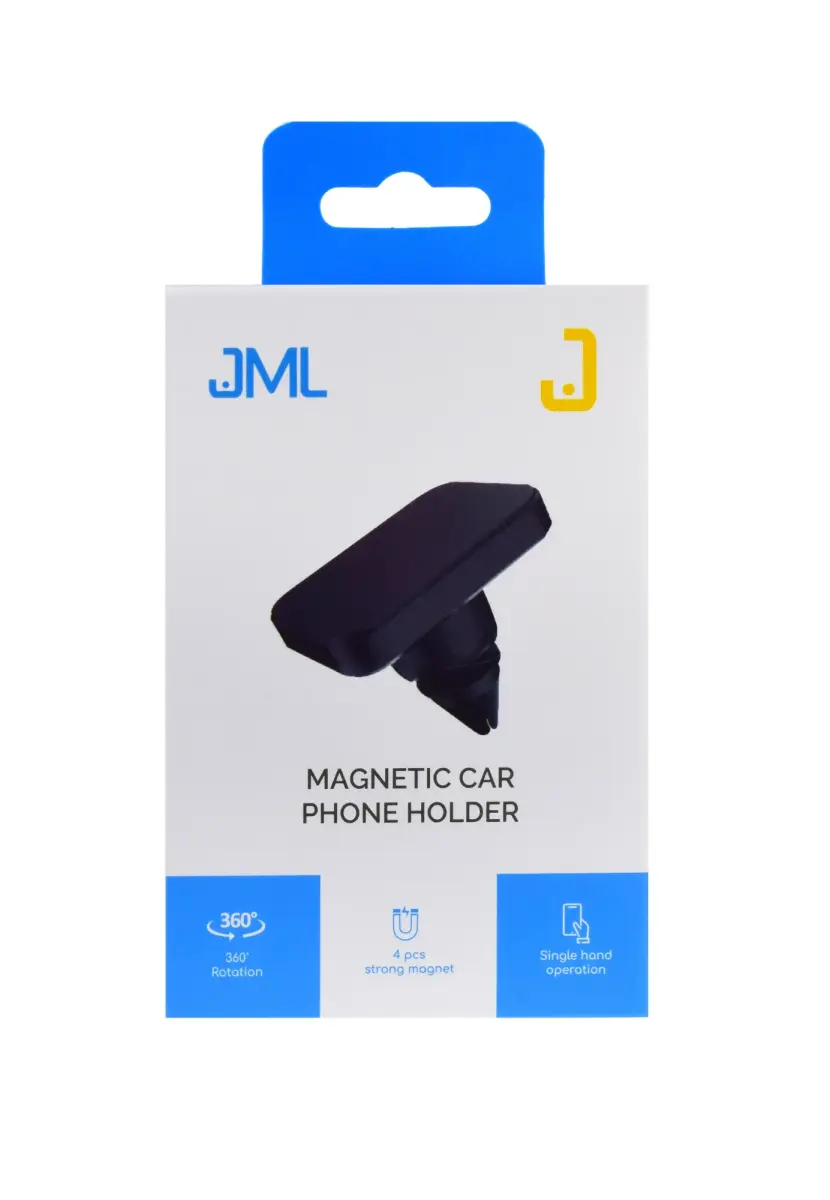 JML CH-113 magnetiline auto telefonihoidik ventilatsiooniavale must