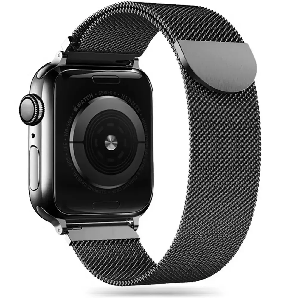 Tech-Protect MilaneseBand smartwatch strap for Apple Watch 4/5/6/7/8/9/SE/Ultra 1/2 (42/44/45/49 mm) | Stainless steel | black