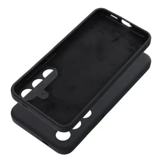 Silicone 2mm telefono dėklas Samsung Galaxy A36 5G (A366) juodas