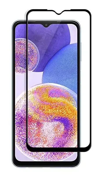 Fusion full cover 5D tempered glass for phone Samsung Galaxy A23 5G black