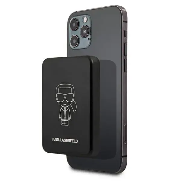 Karl Lagerfeld Ikonic Outline внешний аккумулятор (powerbank) | 3000 mAh | 5W | USB-C, MagSafe | черный