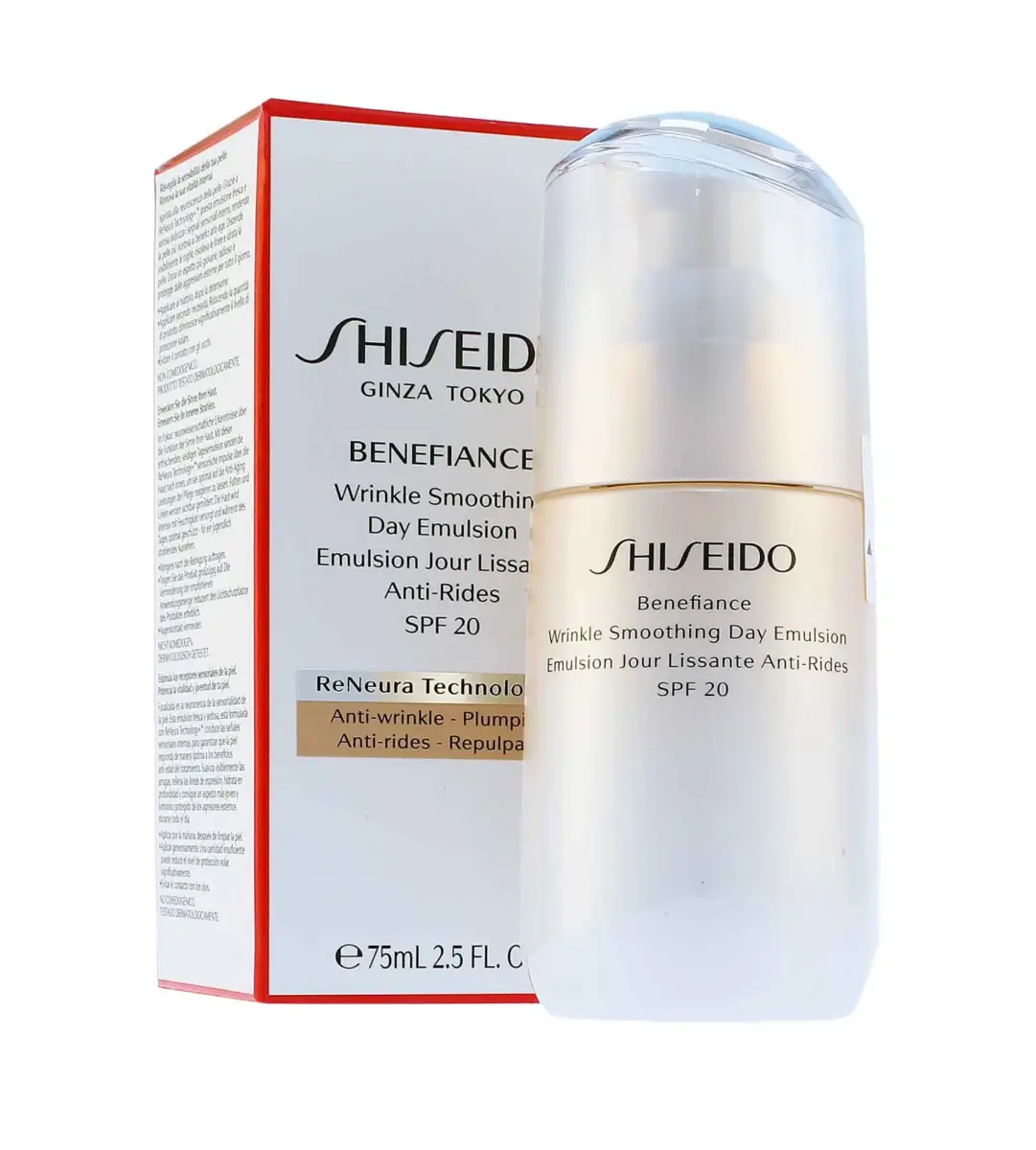 Shiseido Benefiance Wrinkle Smoothing Day Emulsion SPF20 75ml