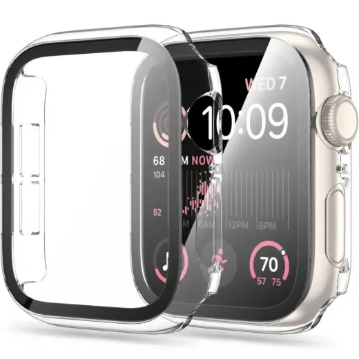 Tech-Protect Defense360 viedpulksteņa maciņš (apvalks) priekš Apple Watch 4/5/6/SE (40 mm) | ar iebūvētu stiklu | caurspīdīgs