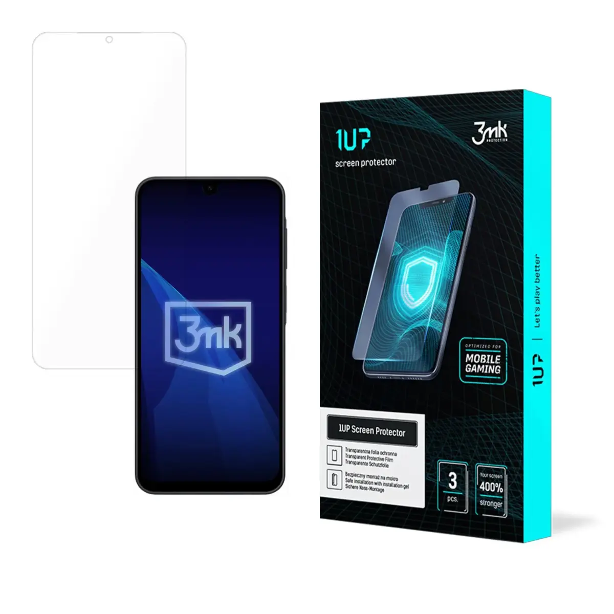 3mk 1UP aizsargplēve telefona ekrānam Samsung Galaxy A17 4G (A175) | A17 5G (A176) (3 gab.)