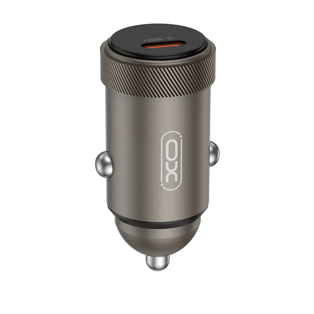 Зарядка для автомобиля XO CC70 | 30W | PD | USB-C | чёрная