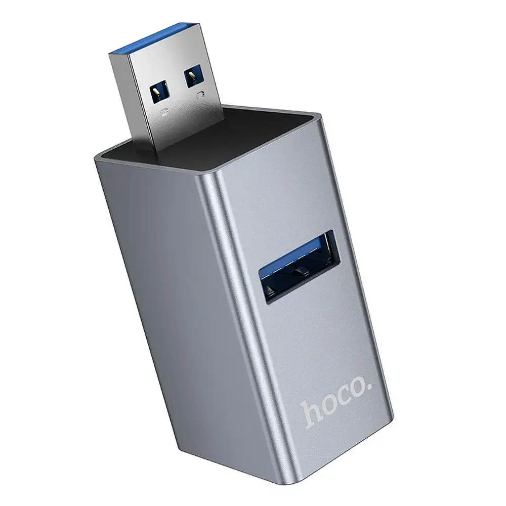 HOCO HB54 3-in-1 adapter | USB-A kuni USB 2.0, USB 3.0 | hall