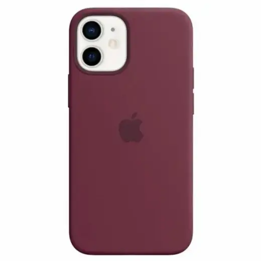 Apple Silicone telefoni ümbris MagSafe toega iPhone 12 Mini lilla