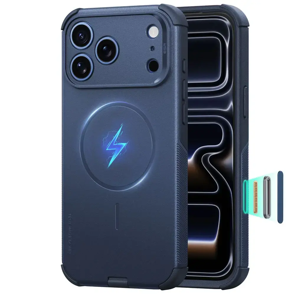 ESR CYBER TOUGH чехол с поддержкой MagSafe для телефона iPhone 17 Pro Max | iPhone 18 Pro Max синий