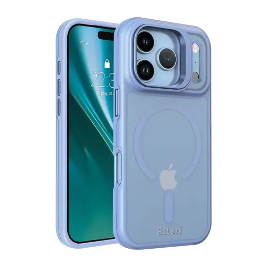 Etteri Morning Fog чехол с поддержкой MagSafe для телефона iPhone 17 Pro | iPhone 18 Pro синий