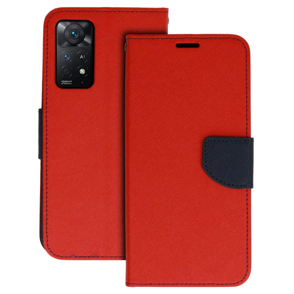 Fancy Case for Xiaomi Redmi Note 11 5G/Note 11S 5G/Poco M4 Pro 5G red-navy
