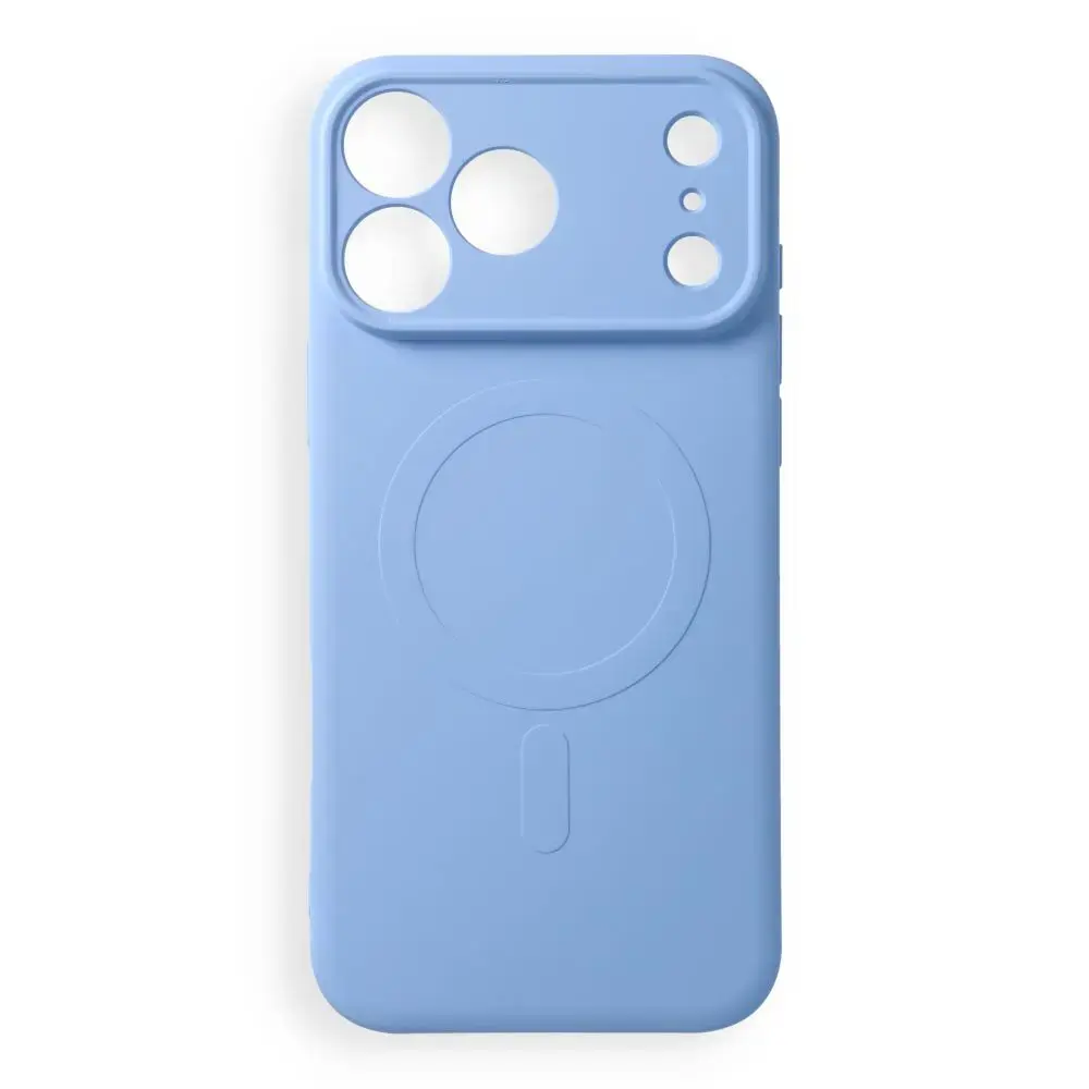 Silicone Mag Cover чехол с поддержкой MagSafe для телефона iPhone 17 Pro Max | iPhone 18 Pro Max синий