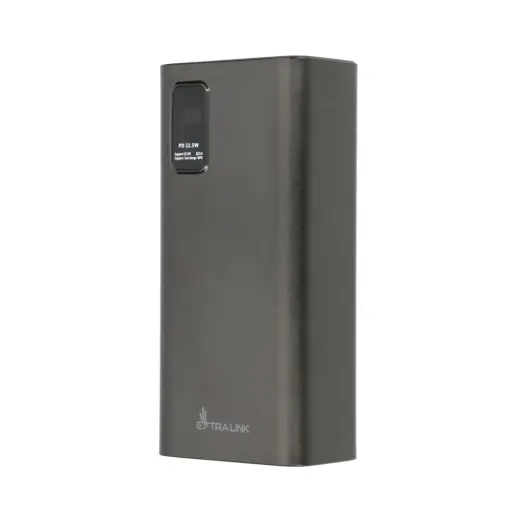 Extralink EPB-069 external battery (powerbank) | 30000 mAh | 20W | USB-A, USB-C, Micro USB | black