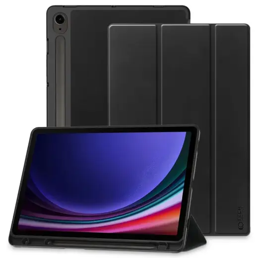 Tech-Protect SC Pen planšetdatora maciņš Galaxy Tab S9 FE melns