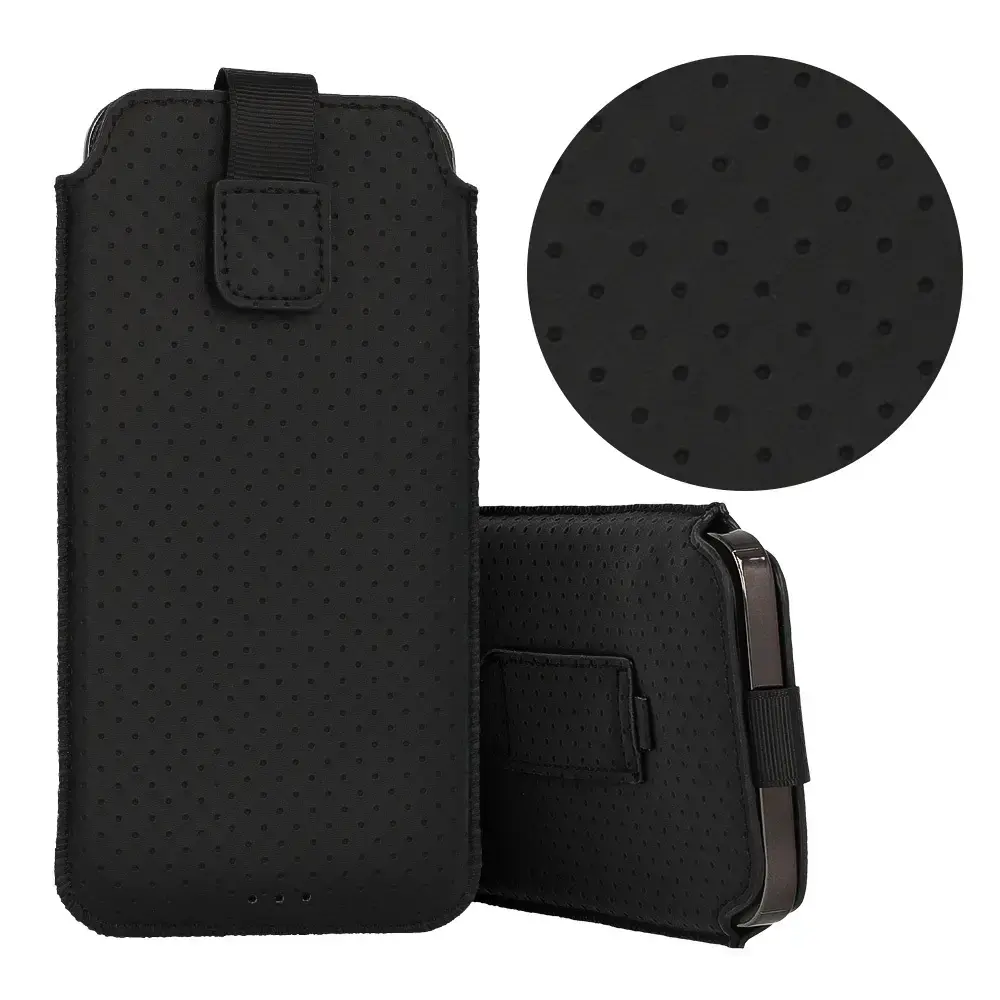 HIT Pouch Case (Size XL) for Iphone 15/15 Pro/Iphone 16/16 Pro/Samsung S24/S24 Plus/S25/S25 Plus/A53/A55 5G design 4 black