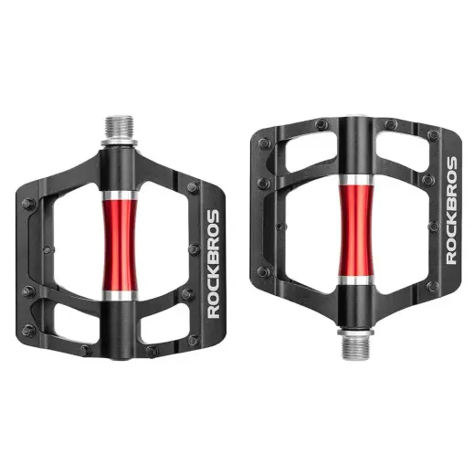 Rockbros 2020-12CBK Platform Aluminum Bicycle Pedals - Black