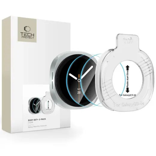 Tech-Protect apsauginis stiklas Samsung Galaxy Watch 8/9 (44 mm) | skaidrus (2 vnt.)