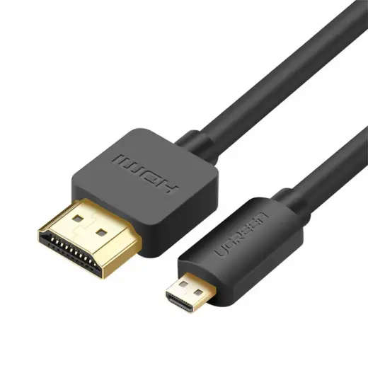 Ugreen HDMI - micro HDMI kabelis 19 pin 2.0v 4K 60Hz 30AWG 1,5m melns (30102)