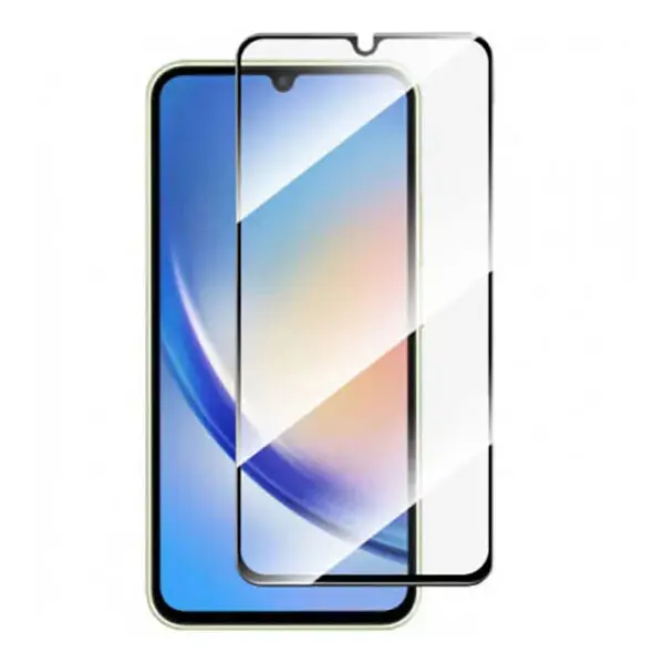  Fusion full cover 5D tempered glass with frame for phone Samsung Galaxy A34 5G black