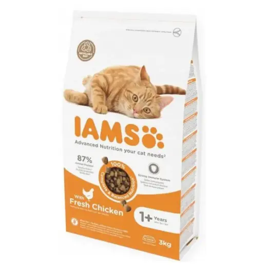 Sausā barība kaķiem - IAMS CAT ADULT CHICKEN, 3kg