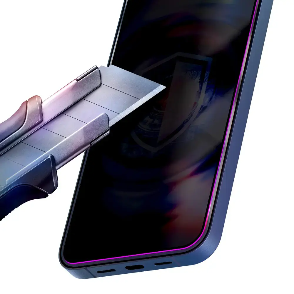3mk HardGlass Max Privacy grūdintas apsauginis stiklas telefonui iPhone 15 Pro (privatumo efektas) su montavimo rėmeliu