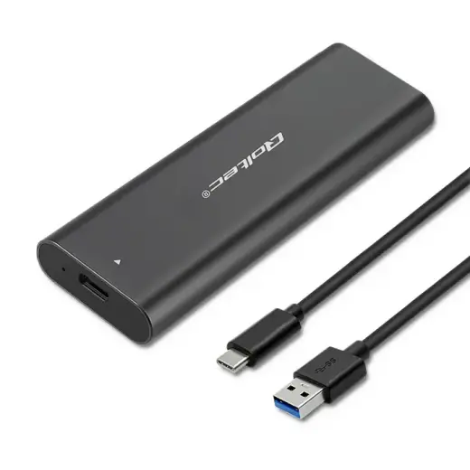 Корпус Qoltec для M.2 SSD | NVME | PCI-E | USB Type-C