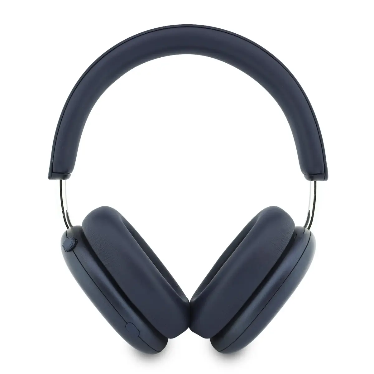 Guess Metallic Finish Gold Script Logo ENC Wireless Headphone Navy