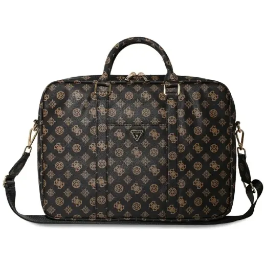 Guess 4G Peony Triangle Logo portatīvā datora soma 16" melna