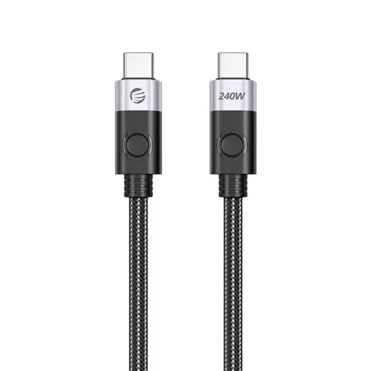 Orico CC240 datu pārraides un uzlādes vads | USB-C uz USB-C | PD 3.1 | 240W | 0.5m | melns