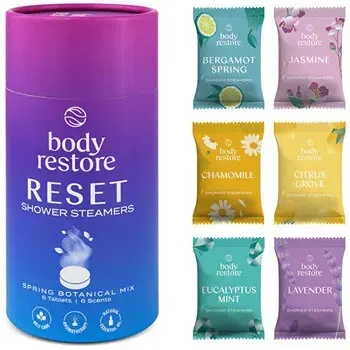 Body Restore Reset mix Shower Steamers ( 6 ks ) - Sada aromatických tablet do sprchy