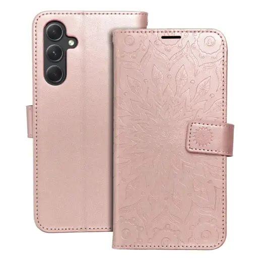 MEZZO mandala grāmatveida maciņš telefonam Samsung Galaxy A54 5G (A546) rozā