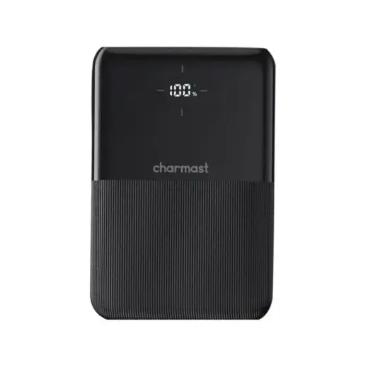 Charmast S12 (W1150) ārējais akumulators (powerbank) | 10 000 mAh | 20W | PD, QC | LED ekrāns | melns