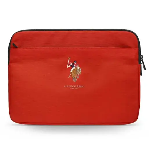 U.S. Polo Assn. Polo Embroidery nešiojamojo kompiuterio dėklas 13" raudonas