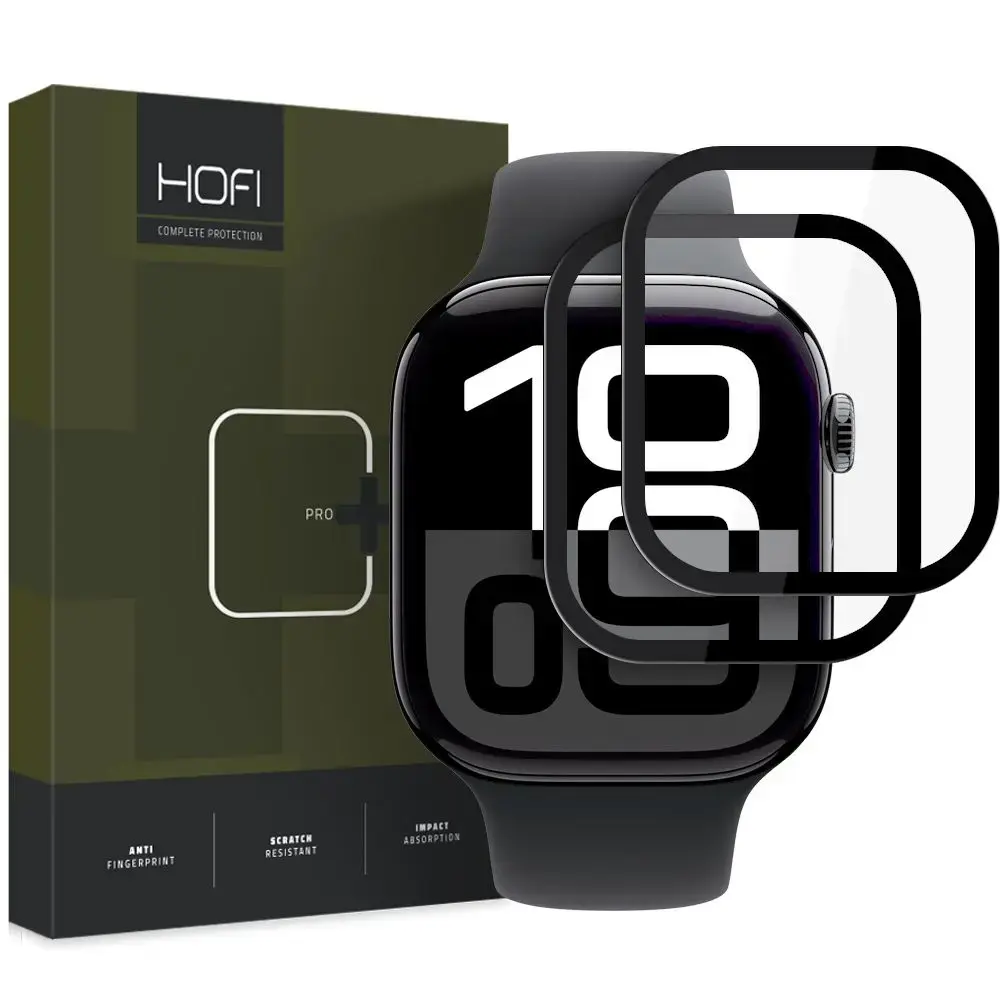 HOFI HYBRID GLASS HYBRID PRO+ 2-PACK APPLE WATCH 10 (46 MM) BLACK
