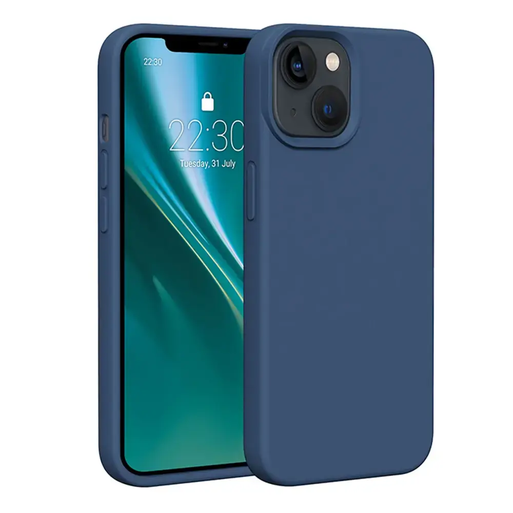Etteri Silicone phone case for iPhone 14 blue