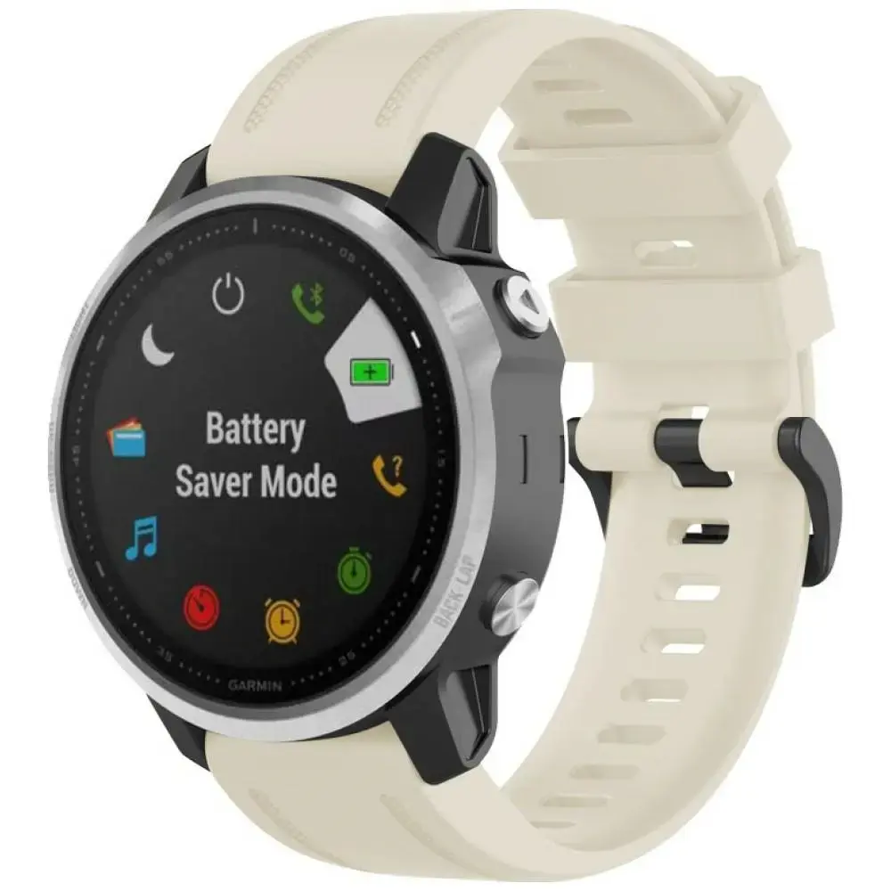 Beline Watch 2 nutikella rihm Garmin Fenix 8/7S/6S/5S/mk3/mk3i jaoks | silikoonist | beež