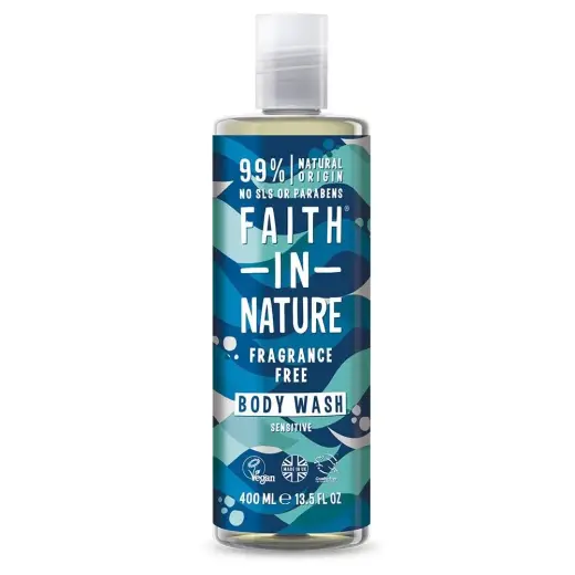 Faith In Nature, Faith In Nature, 99% Natural Ingredients, Cleansing & Soothing, Fragrance Free, Body Wash, 400 ml