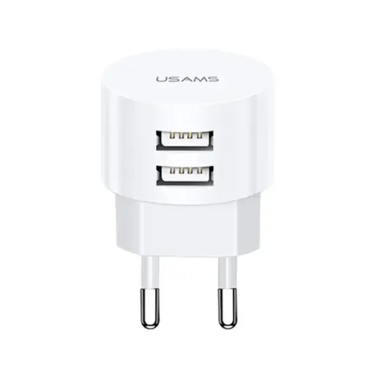 USAMS CC80TC01 reisilaadija | 10W | USB-A | valge