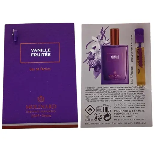 Molinard, Les Elements - Vanille Fruitee, Eau De Parfum, Unisex, 1 ml *Vial