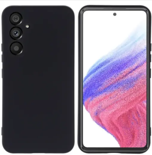 Fusion soft matte silikona aizsargapvalks Samsung A546 Galaxy A54 5G melns