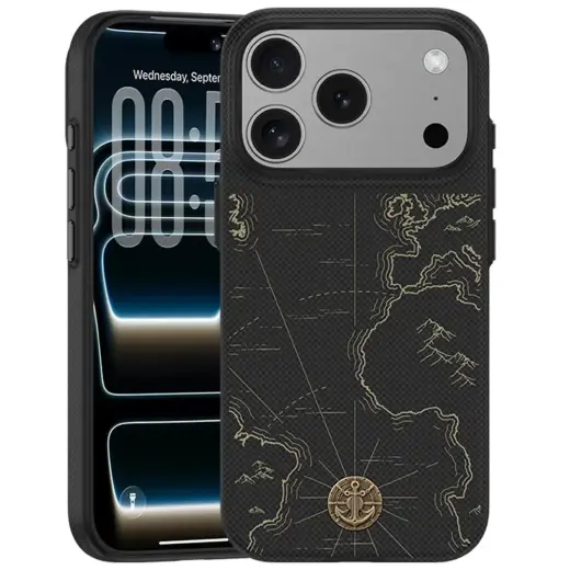Benks ArmorEdge X1 Air Navigator Kevlar Case (C.K.FL.AP.SJ.0069) iP18 Pro/17 Pro czarne