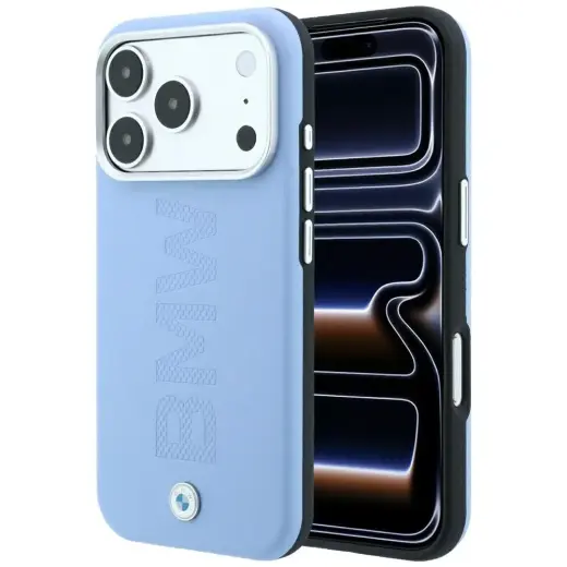 BMW Sign Centered Deboss чехол с поддержкой MagSafe для телефона iPhone 17 Pro | iPhone 18 Pro синий