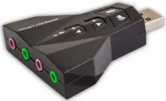 Savio AK-08 Sound Card USB | 7.1 | Adjustable Volume | Microphone