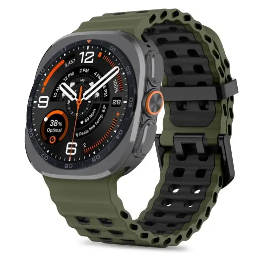 Tech-Protect IconBand Pro nutikella rihm Galaxy Watch Ultra 1/2 (47 mm) jaoks | roheline/must