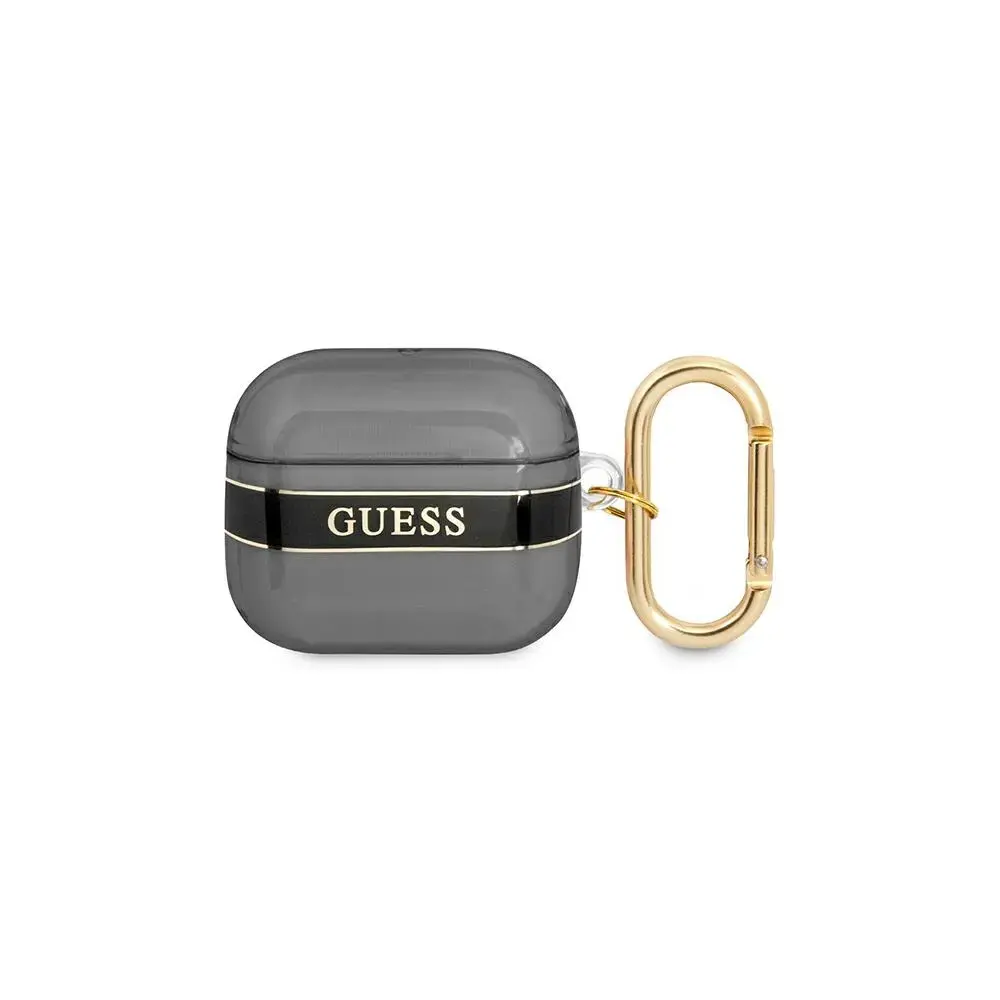 Guess TPU Printed Stripe Case for Airpods 3 Black
