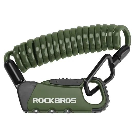 Rockbros RBK6N Combination Bike Lock - Green