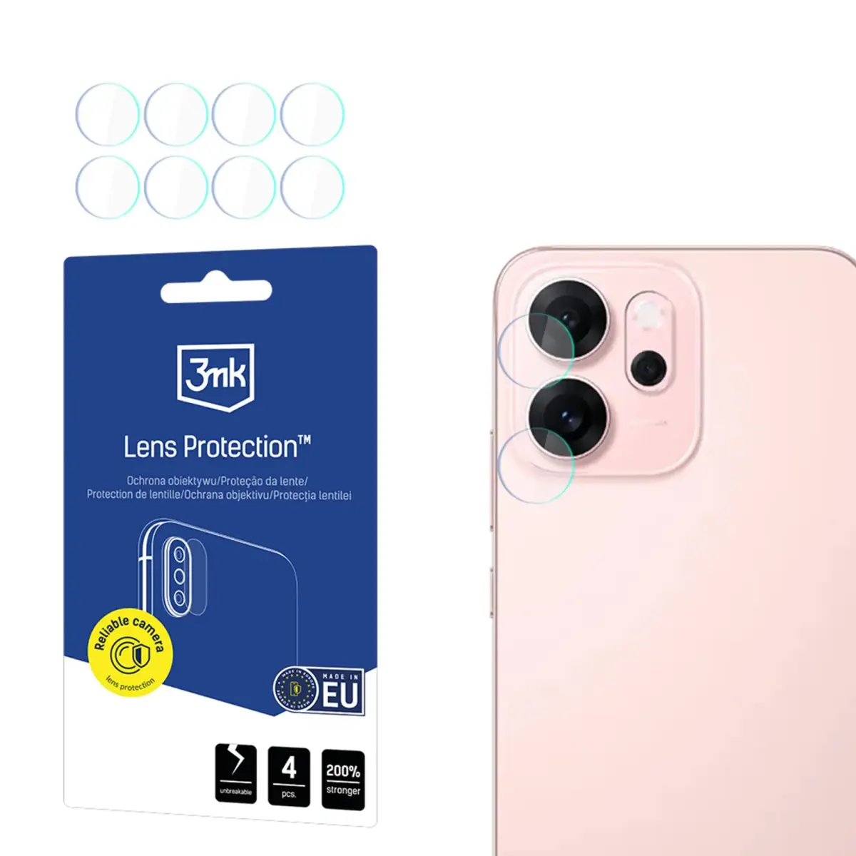 3mk Lens Protection kameras aizsargstikls telefonam Oppo Reno14 F 5G | Reno14 FS 5G