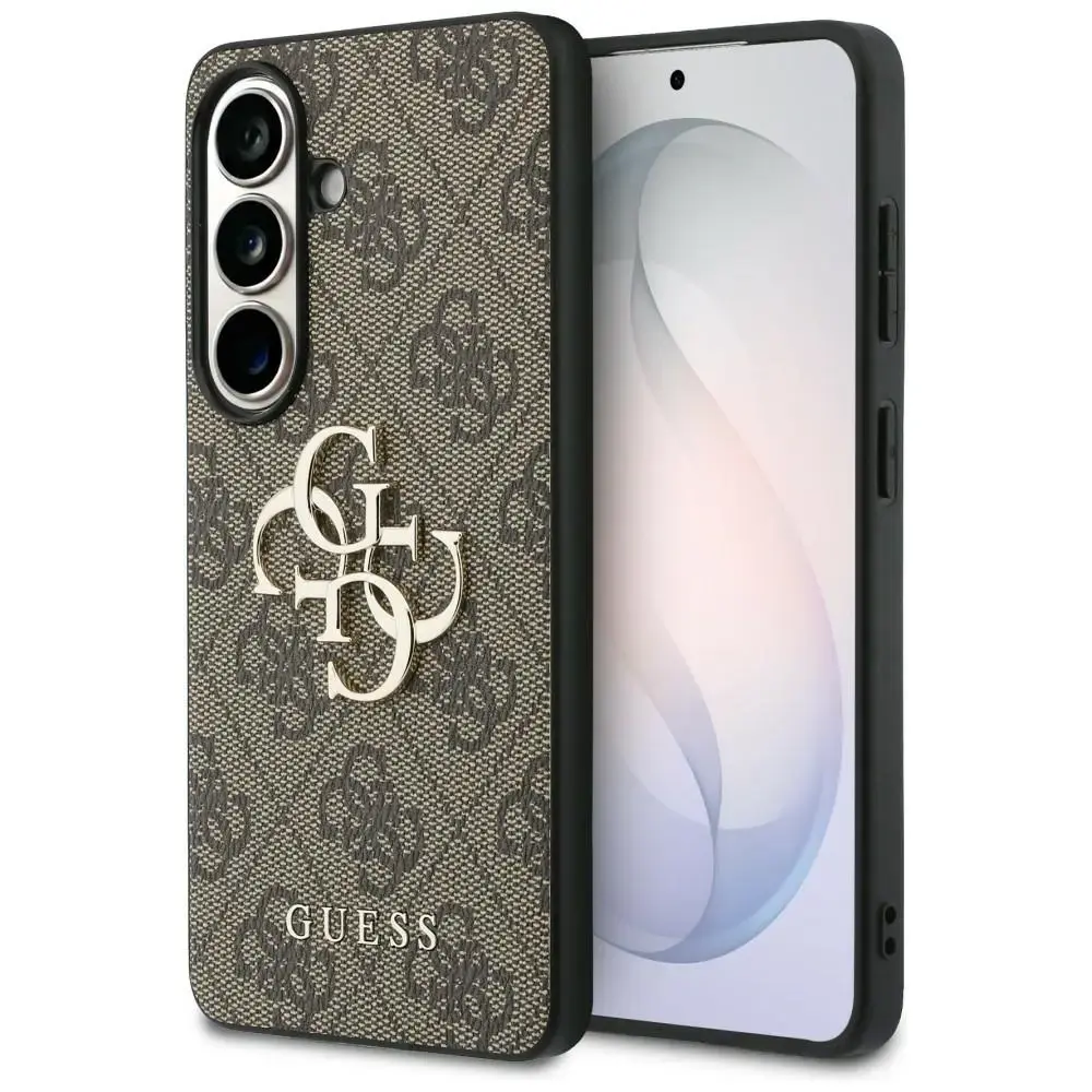 Guess 4G Big Metal Logo phone case for Samsung Galaxy S26 (S942) brown