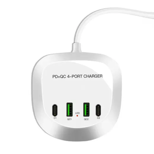 T3P+ reisilaadija | 20W | PD, QC | USB-C, USB-A | valge