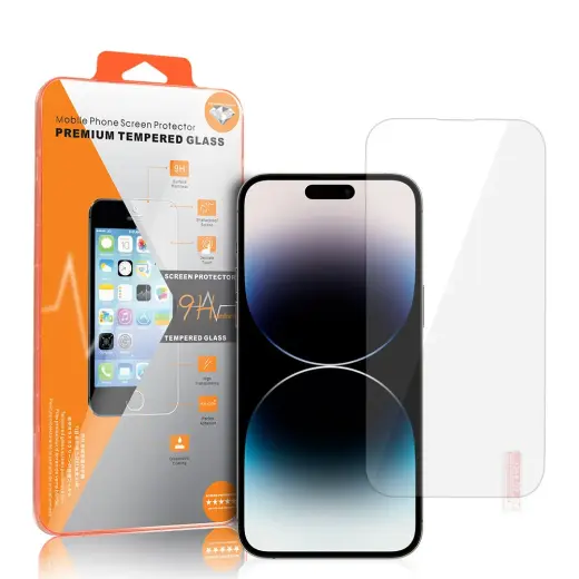 Защитное стекло для телефона iPhone 16 Pro оранжевый
