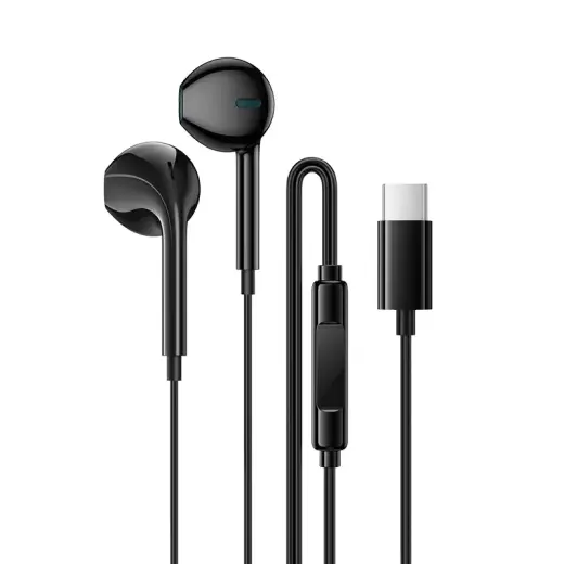 Borofone Earphones BM100 Fuente with microphone Type C (DAC) black